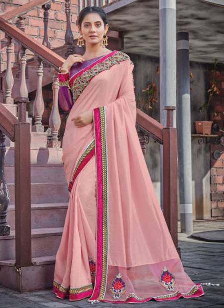 Pink Colour Mahotsav Adveka New Designer Fancy Party Wear Saree Collection 41118
